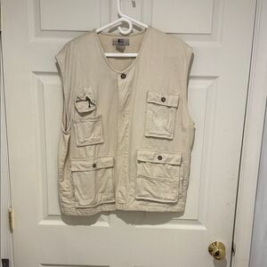 Rigolletto 100% Cotton Khaki Outdoor Fly Fishing Vest